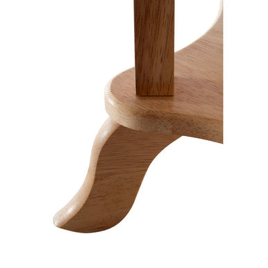 Heva Round Tropical Hevea Wood Side Table