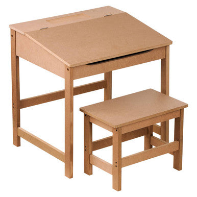 Jordan Childrens Natural Desk & Stool