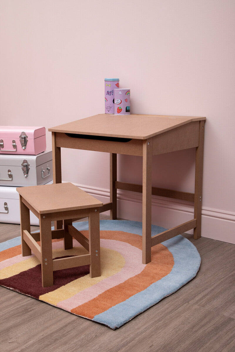 Jordan Childrens Natural Desk & Stool