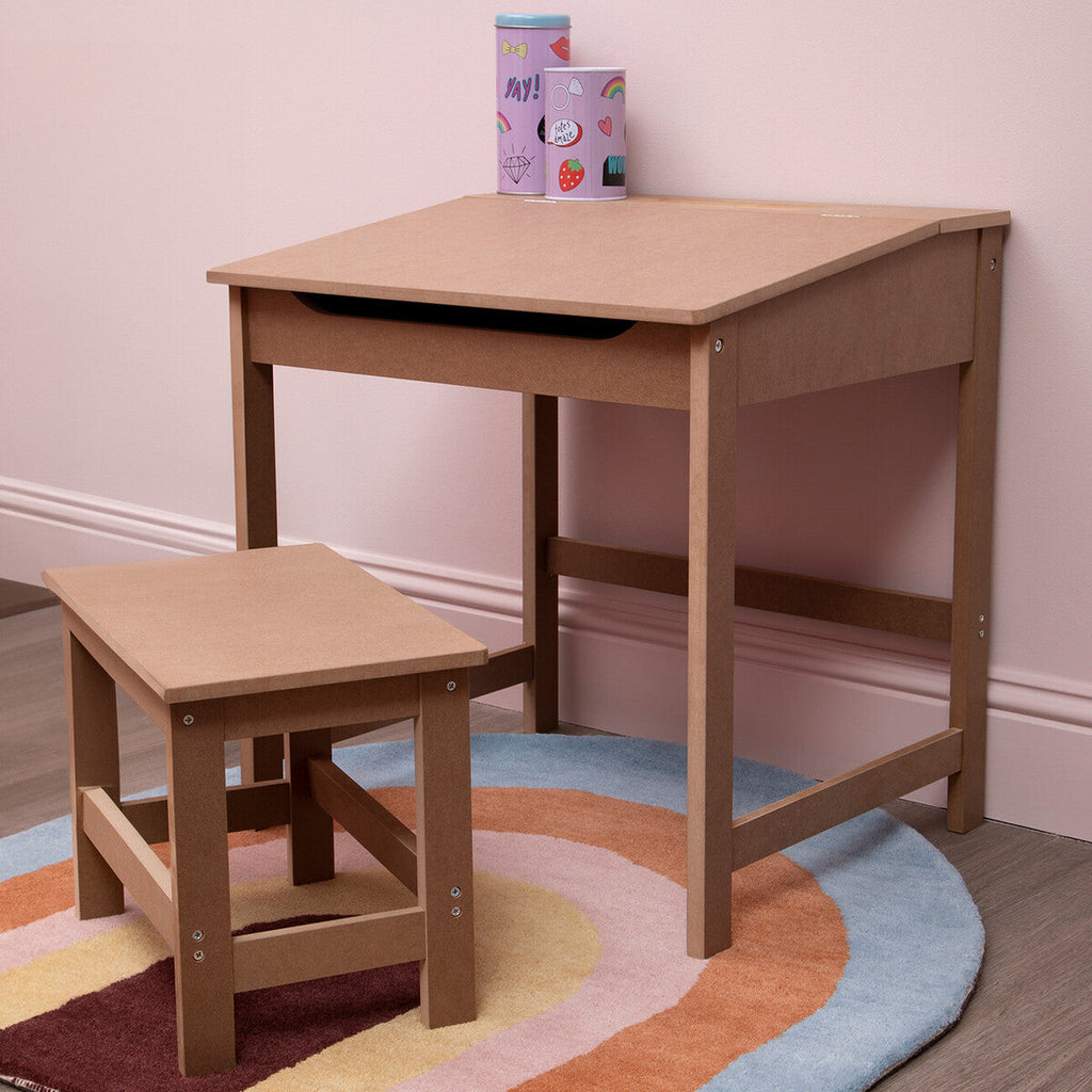 Jordan Childrens Natural Desk & Stool