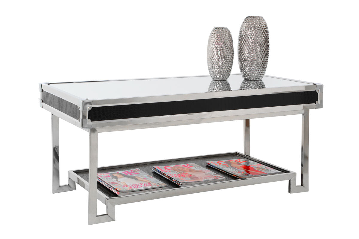Carla Crocodile Leather Coffee Table