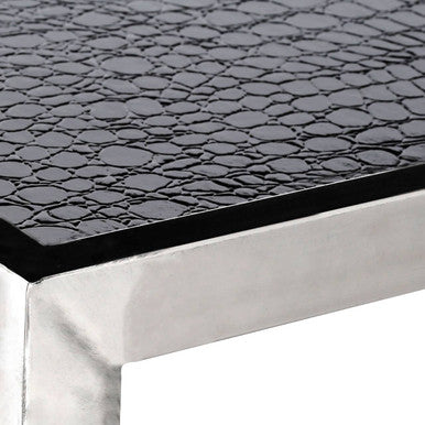 Carla Crocodile Leather Coffee Table