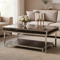 Carla Crocodile Leather Coffee Table