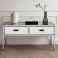 Rivet Glass Industrial Coffee Table
