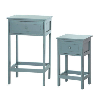 Chatelet Set Of Two Tables In Duck Egg Blue