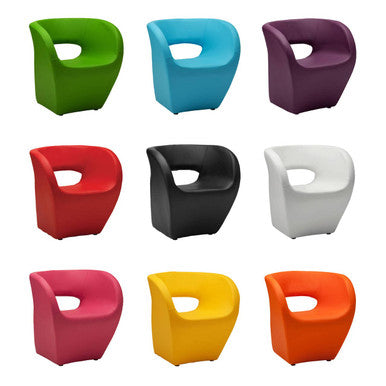 Aldo Hot Pink Leather Armchair