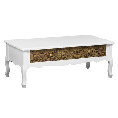 Bali White Contemporary Coffee Table
