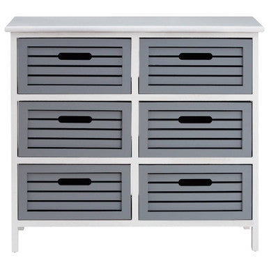 Vermont 6 Grey Cabinet Drawers
