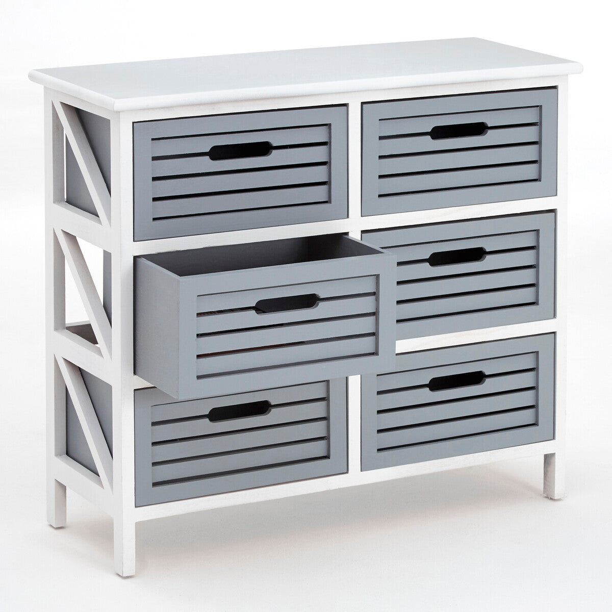 Vermont 6 Grey Cabinet Drawers