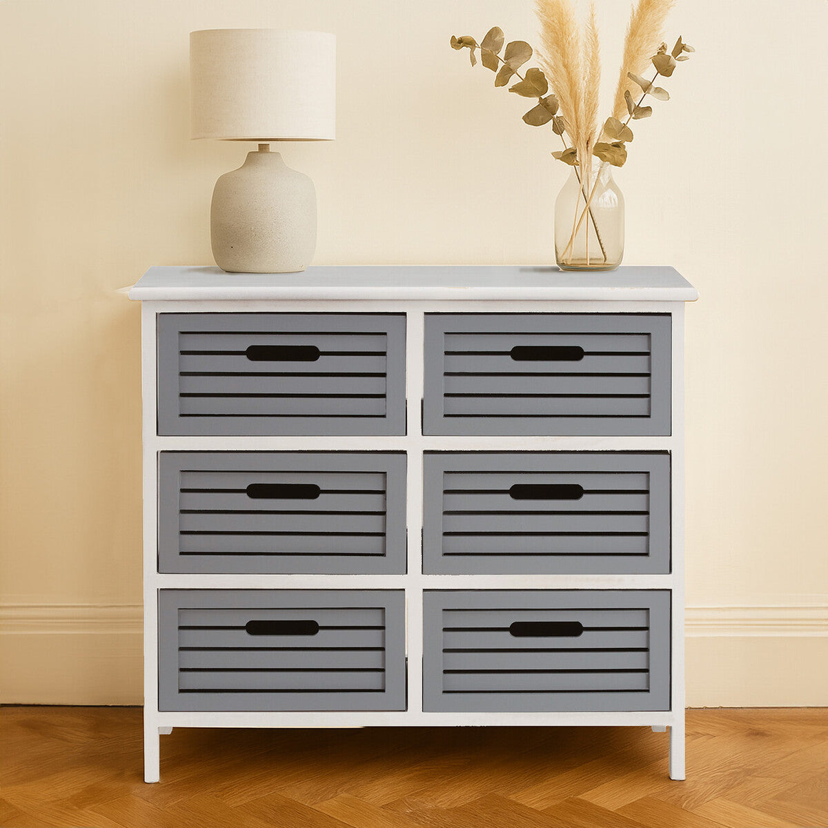Vermont 6 Grey Cabinet Drawers