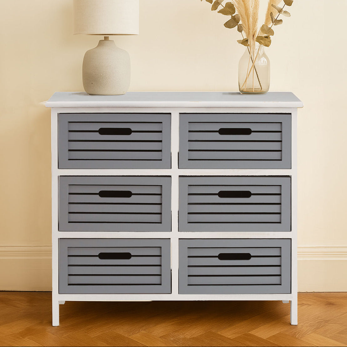 Vermont 6 Grey Cabinet Drawers