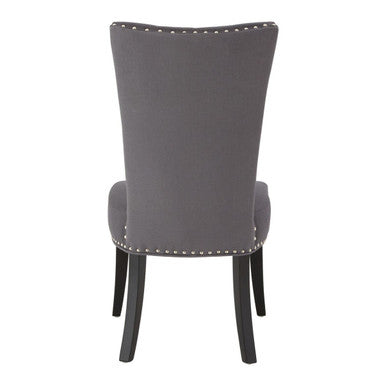 Regents Park Grey Cotton & Linen Dining Chair