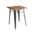 Aldgate Silver Table In Powder Coated Metal & Wood
