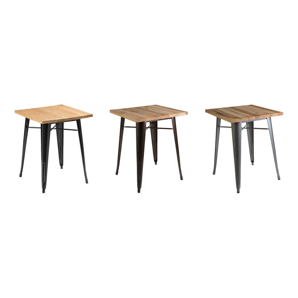 Aldgate Copper Side Table In Powder Coated Metal & Wood