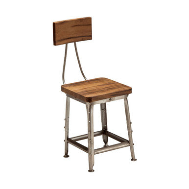 Apex Industrial Leather Dining Chair