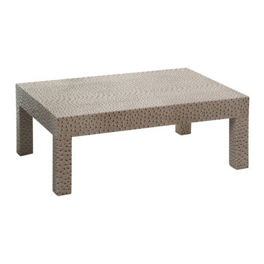 Ostrich Natural Leather Coffee Table
