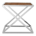 Hudson Steel Chrome Modern Side Table