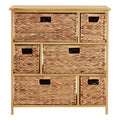 Padstow Storage Unit With 6 Water Hyacinth Drawers