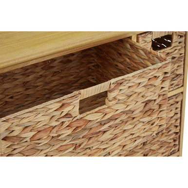 Padstow Storage Unit With 6 Water Hyacinth Drawers