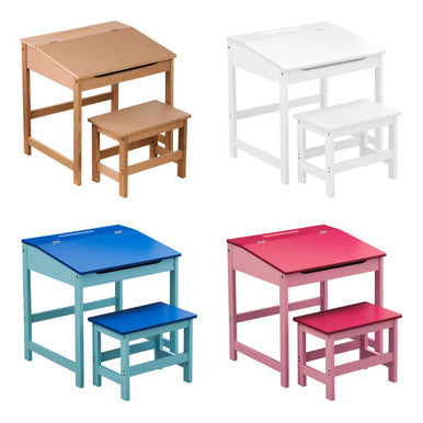 Jordan Childrens White Desk & Stool