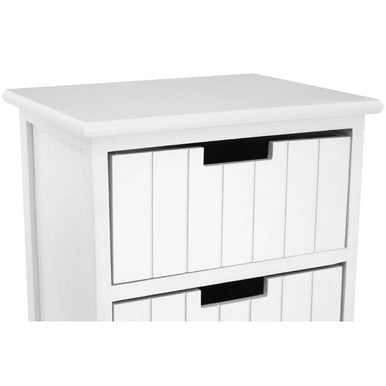 New England White 5 Drawers Chest