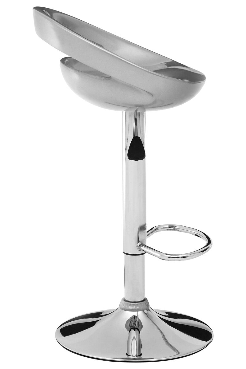 Seleno Silver Abs Bar Stool