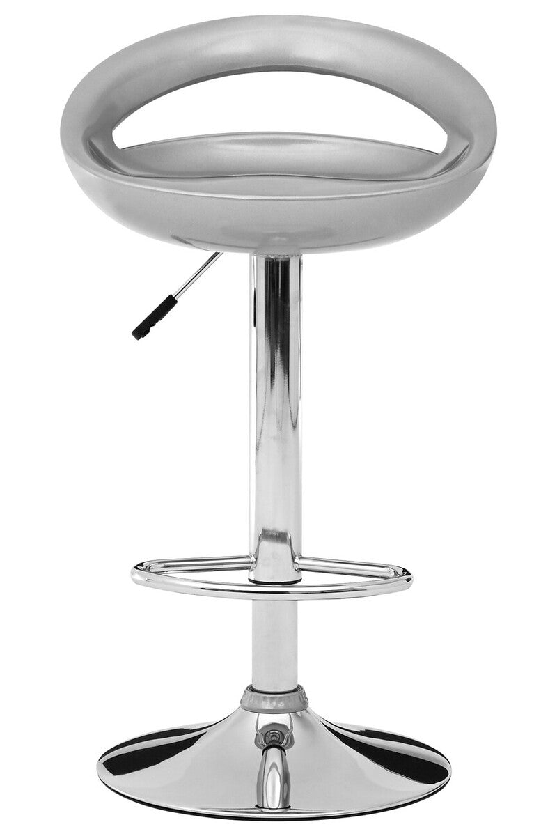 Seleno Silver Abs Bar Stool