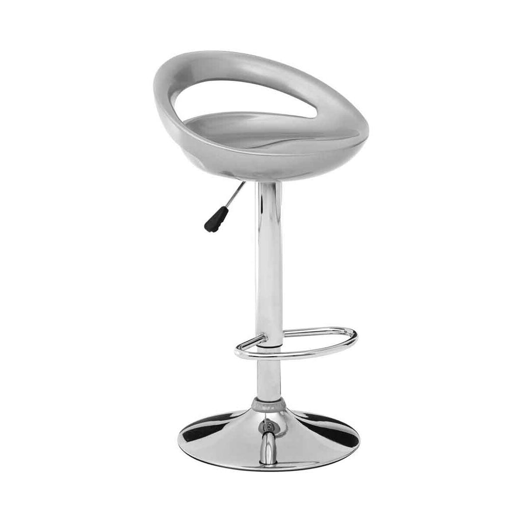 Seleno Silver Abs Bar Stool