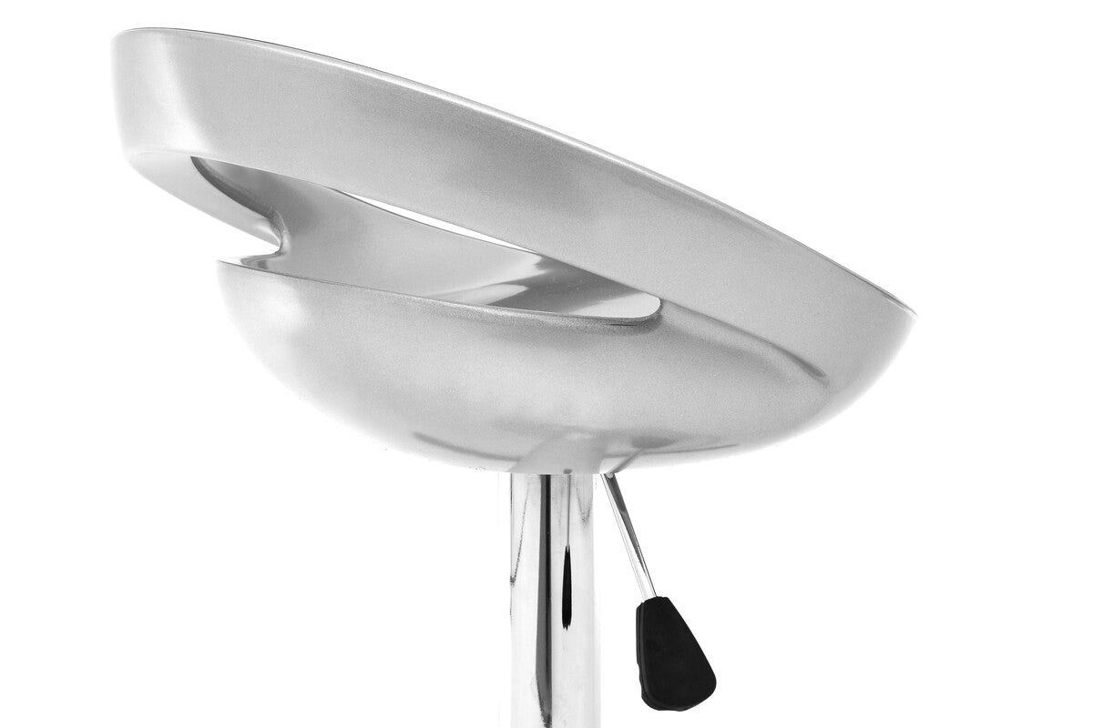 Seleno Silver Abs Bar Stool