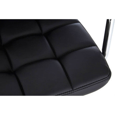 Starz Black Leather Bar Chair