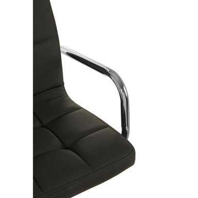 Starz Grey Leather Bar Chair