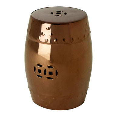 Torcello Complements Copper Table & Stool