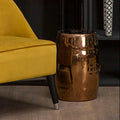 Torcello Complements Copper Table & Stool