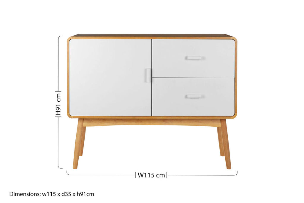Malmo 1 Door & 2 Drawers Sideboard
