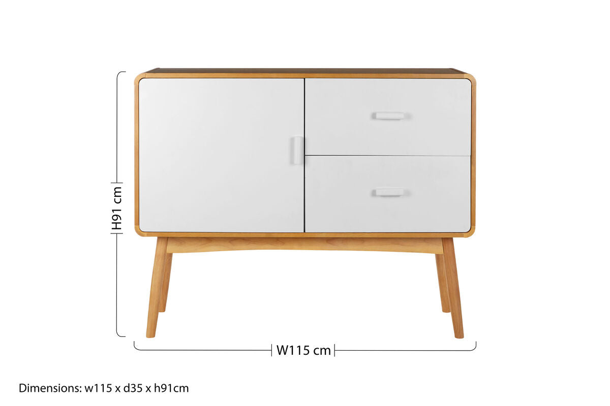Malmo 1 Door & 2 Drawers Sideboard