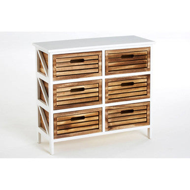 Portsmouth 6 Drawers Unit White Scandinavian