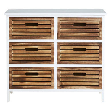 Portsmouth 6 Drawers Unit White Scandinavian