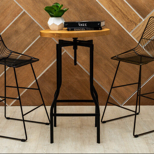 New Foundry Ash Veneer Bar Table