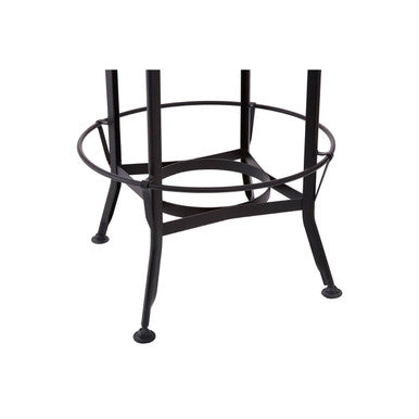 Natural Walnut Top & Black Metal Base Bar Table, New Foundry