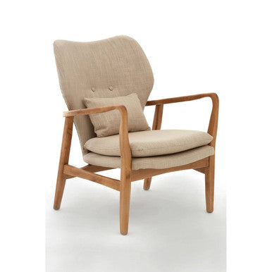 Stockholm Beige Chair Birchwood Natural Scandinavian