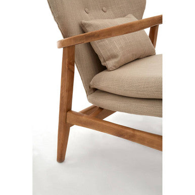 Stockholm Beige Chair Birchwood Natural Scandinavian