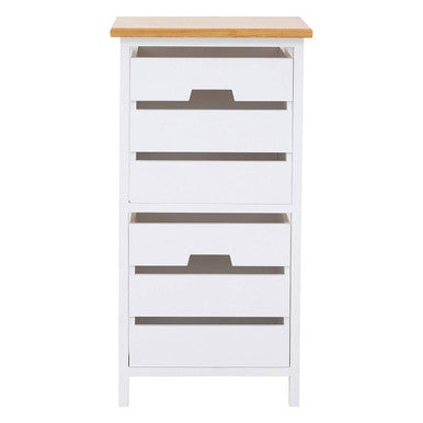 Newport 2 Drawer Chest White