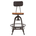 New Foundry Fir Wood & Metal Bar Chair
