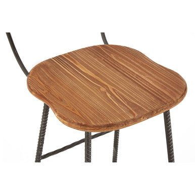 New Foundry Bar Chair Black Industrial