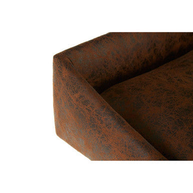 New Foundry Brown Leather Bar Stool