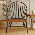New Foundry Walnut Wood & Metal Armchair