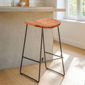 New Foundry Steel Matte Black Industrial Bar Stool