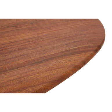 Black & Natural Wooden Oval Table With Metal Legs, New Foundry