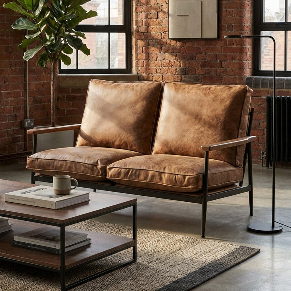 2 Seat Sofa, New Foundry Industrial