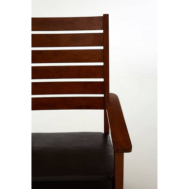 Relax Brown Leather Rocking Chair